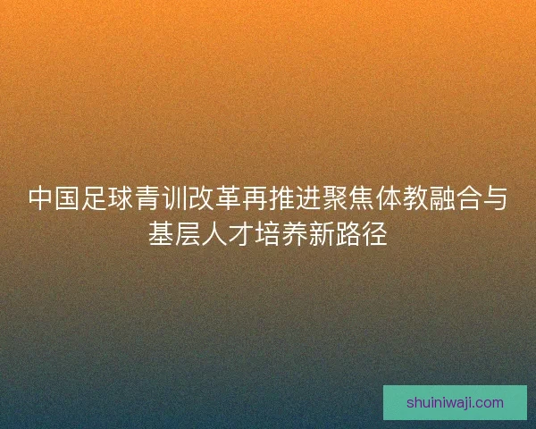 中国足球青训改革再推进聚焦体教融合与基层人才培养新路径